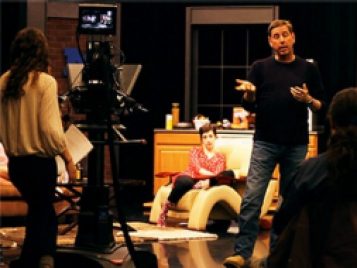 Mark Cendrowski addresses students during his TV Writing Workshop 